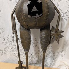 ハロウィン 金属製のかぼちゃの置物の画像