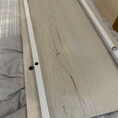 ニトリ　突っ張り壁面収納 Nポルダ(幅80cm ホワイトウォッシュ)の画像