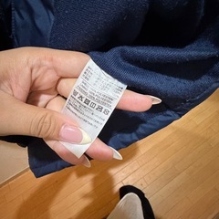 adidas ネイビー×ピンク　ベンチコートの画像