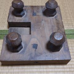 脚付き将棋盤　駒の画像
