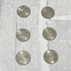 【記念硬貨】1975年　昭和50年 沖縄海洋博 エキスポ'75 100円 6枚 EXPO’75 OKINAWA 沖縄国際海洋博覧会記念の画像