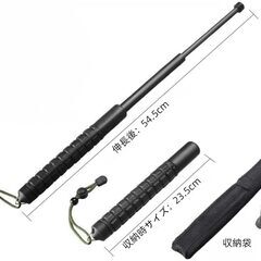 【新品】伸縮式護身棒 男女兼用護身用警棒 3段伸縮 ポータブル 自己防衛ペン 多機能の画像