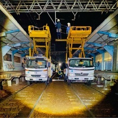 夜間メインの鉄道関係の電気工事です😊の画像