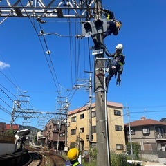 夜間メインの鉄道関係の電気工事です😊の画像