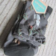 🍊となりのトトロ新品くつしたグレー①の画像