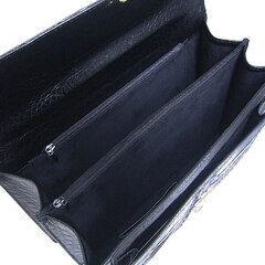 カイマンクロコダイル 3678 セカンドバッグ ブラック  CAIMAN CROCODILEの画像