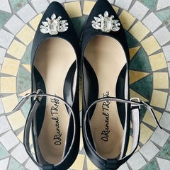 ORiental TRaffic パーティーライン　ビジューストラップパンプス　40サイズの画像