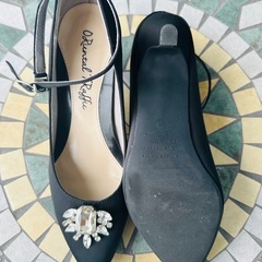 ORiental TRaffic パーティーライン　ビジューストラップパンプス　40サイズの画像