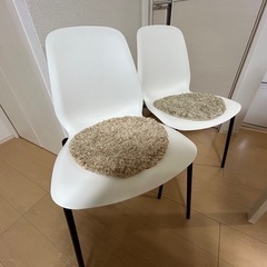 ダイニングチェア　ホワイトの画像