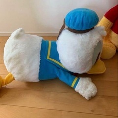 ディズニー くまのプーさん 超BIGぬいぐるみ ドナルドダック 赤いほっぺの画像