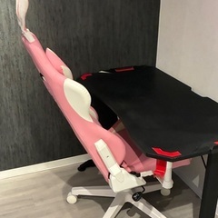 【美品　新古品　配送費込価格‼️】AutoFull可愛いうさ耳ゲーミングチェア＆デスクの画像