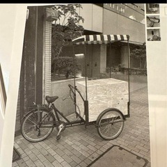 カーゴバイク配達自転車イベント移動販売車の画像