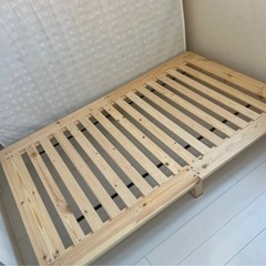 セミダブルベット　フレームマットレスの画像