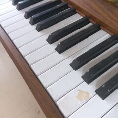 【引取/近隣配送可】KAWAI ピアリーナ S-205 電気ピアノ アップライト型 木目調 レトロ カワイ 日本製 88鍵 動作確認済の画像