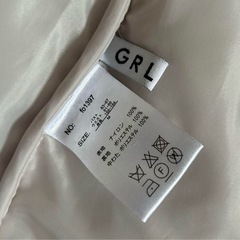 ＧＲＬ　中綿キルティング　ロングコート　ロングジャケット　オフホワイトの画像