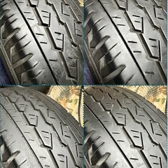 「2」　165R13 6PR LT ブリヂストンV600・中古タイヤ4本 プロボックス サクシードの画像