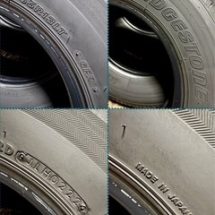 「2」　165R13 6PR LT ブリヂストンV600・中古タイヤ4本 プロボックス サクシードの画像
