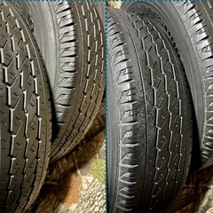 「2」　165R13 6PR LT ブリヂストンV600・中古タイヤ4本 プロボックス サクシードの画像