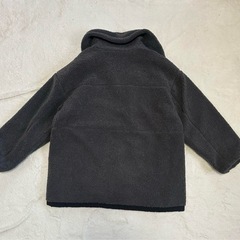 chocol raffine ボアジャケット　チャコールグレーの画像