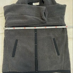 chocol raffine ボアジャケット　チャコールグレーの画像