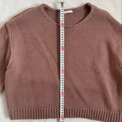 GU チャンキーニット　ブラウン　Lの画像