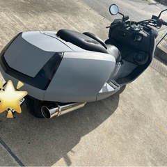 マグザムSG17J カスタム車両◆マフラー　ローダウン　オーディオ　マットカラー◆250cc ビッグスクーター　2輪　千葉県の画像