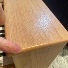 美品　KAWAIアップライトピアノ　ミニ　ナチュラル1154の画像