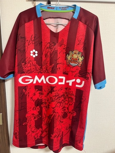 FC琉球　選手サイン入り　オーセンティックユニフォーム　Lサイズ