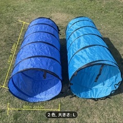［美品］犬用　アジリティ(トンネル)折り畳み収納の画像