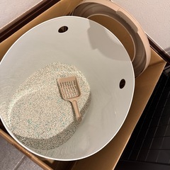 上から猫といれトイレの画像