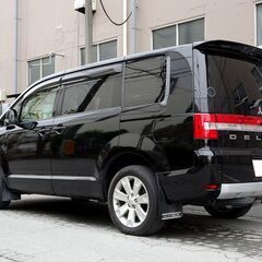 車検満タン 29年式 デリカD5 クリーンディーゼルターボ 4WD 1オーナー ナビ TV バックモニター 両側パワスラ パワーバックドア スマートキー シートヒーター クルコン HIDライト LEDフォグ ETCの画像