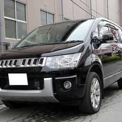 車検満タン 29年式 デリカD5 クリーンディーゼルターボ 4WD 1オーナー ナビ TV バックモニター 両側パワスラ パワーバックドア スマートキー シートヒーター クルコン HIDライト LEDフォグ ETCの画像