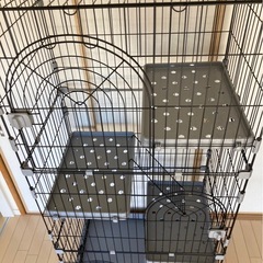 猫　キャット　ゲージ　3段の画像