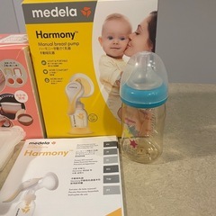 メディア手動搾乳機、哺乳瓶消毒ポット、離乳食調理セットなどの画像