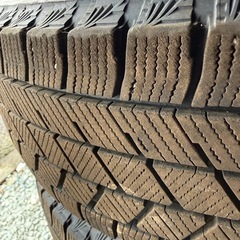 アルミホイール付165/65R14ブリヂストンVRX3 美品の画像