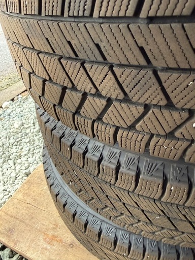 アルミホイール付165/65R14ブリヂストンVRX3 美品
