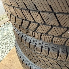 アルミホイール付165/65R14ブリヂストンVRX3 美品の画像