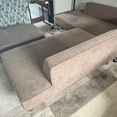 カウチソファ　エルドラ　オットマン付きの画像