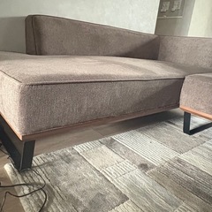 カウチソファ　エルドラ　オットマン付きの画像