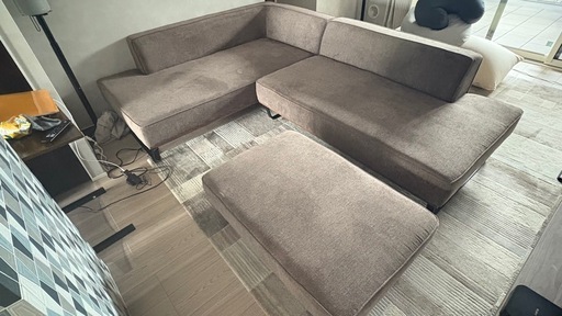 カウチソファ　エルドラ　オットマン付き