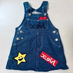 【２点セット・まとめ売り・完売品】X-girl ジャンスカ＆ロンT 80の画像