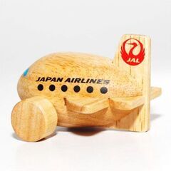 開封済ノベルティグッズ「日本航空　木製飛行機」の画像