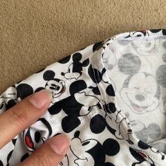 ヒートテック　黒＆ミッキーマウス　100の画像