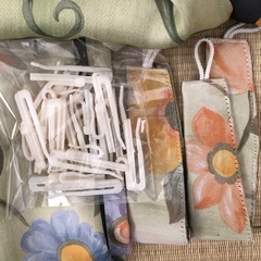 遮光カーテン　腰高窓用　花柄① の画像