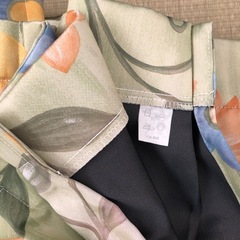 遮光カーテン　腰高窓用　花柄① の画像