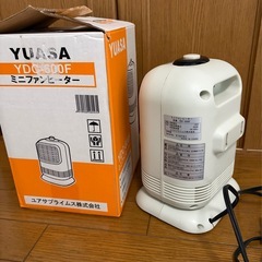 YUASA 　ミニファンヒーター　取説ありの画像