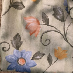 遮光カーテン　腰高窓用　花柄②の画像
