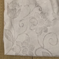 レースカーテン　腰高窓用　花柄の画像