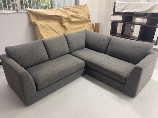 L字ソファ 福岡市東区 引取or配達可 (エコティジャパン) 福岡のソファ