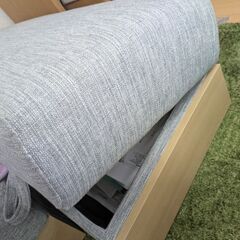 美品 3人掛け収納ソファー  グレーの画像